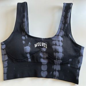 Single “Everson Seamless” Kayta OTS Bra in Tonal Midnight Blue Serpent - S